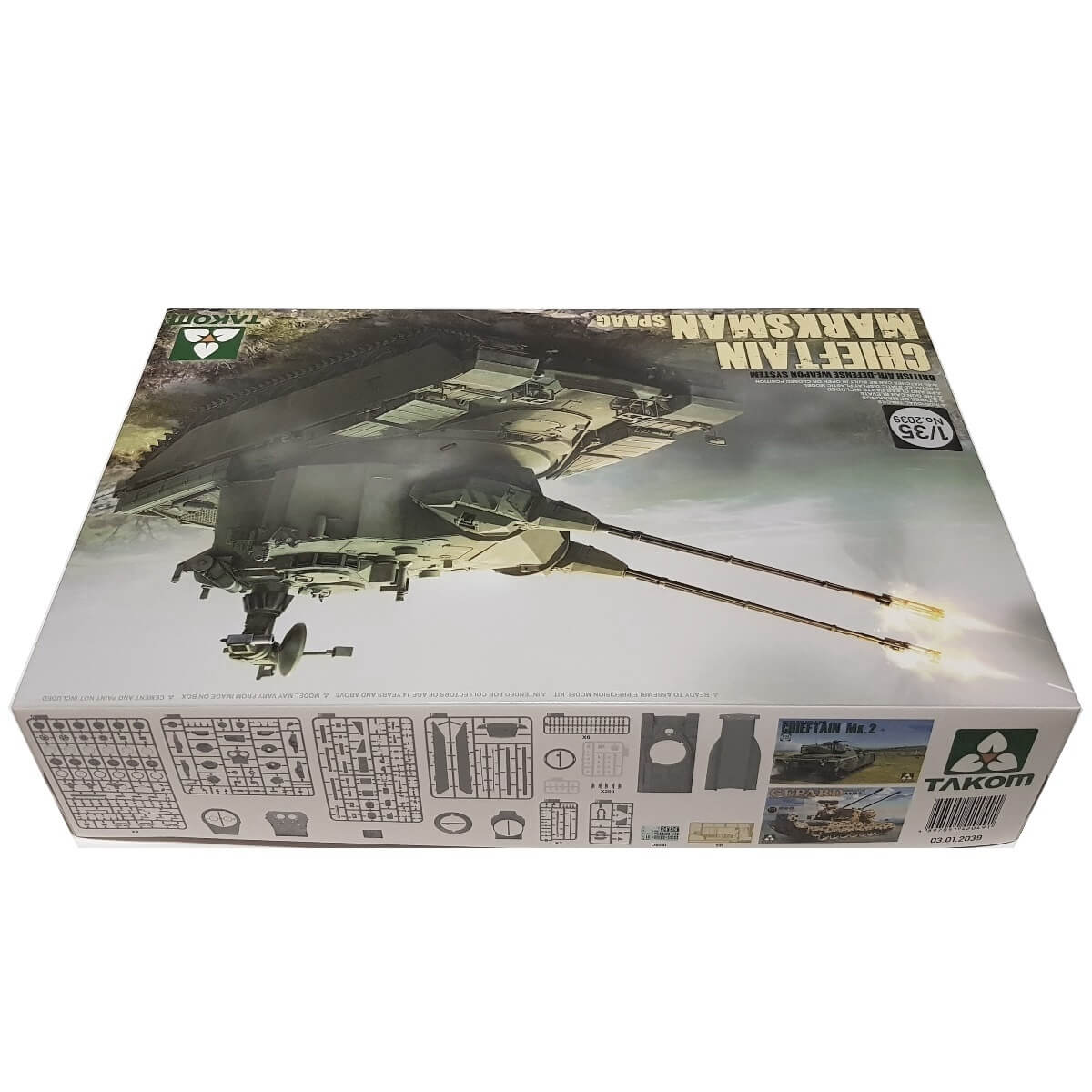1:35 British Air-Defense Weapon System Chieftain Marksman SPAAG - TAKOM