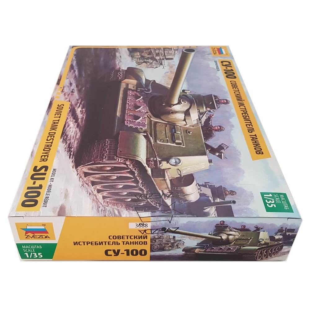 1:35 Soviet Tank Destroyer SU-100 - ZVEZDA