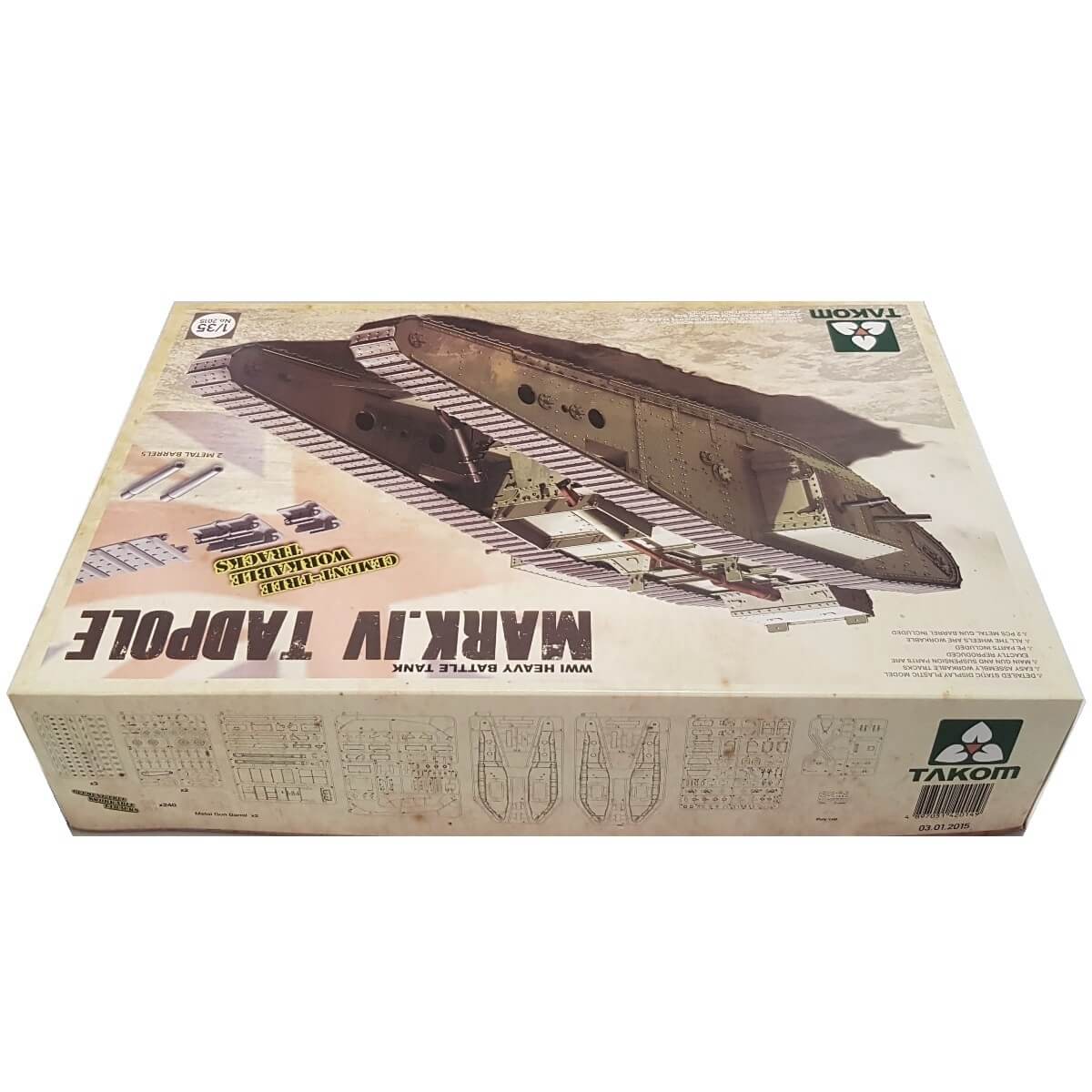 1:35 WWI Heavy Tank MARK. IV Tadpole - TAKOM
