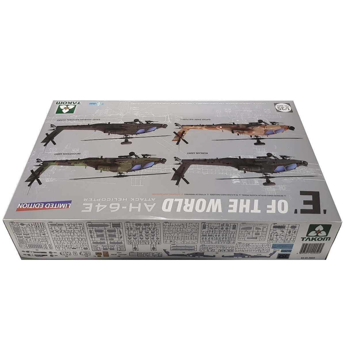 1:35 AH-64E Attack Helicopter - E of the World - TAKOM