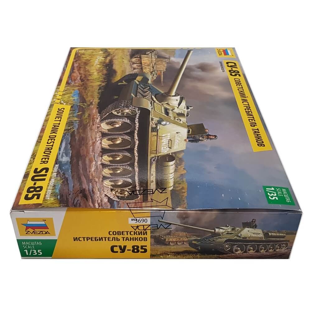 1:35 Soviet SU-85 Tank Destroyer - ZVEZDA