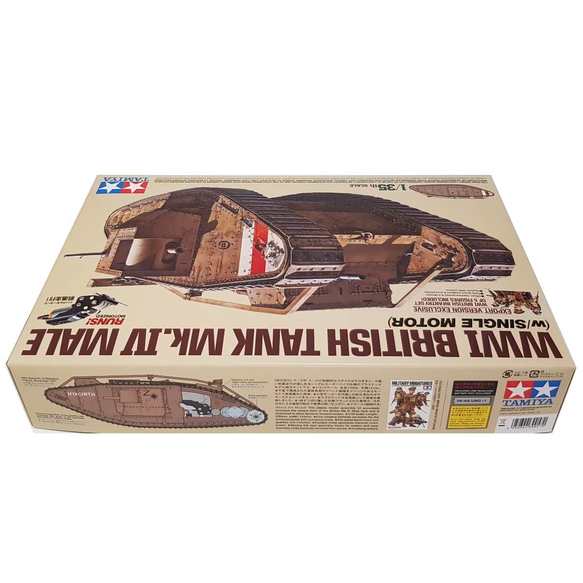1:35 WWI British Tank Mk. IV Male with Single Motor - TAMIYA