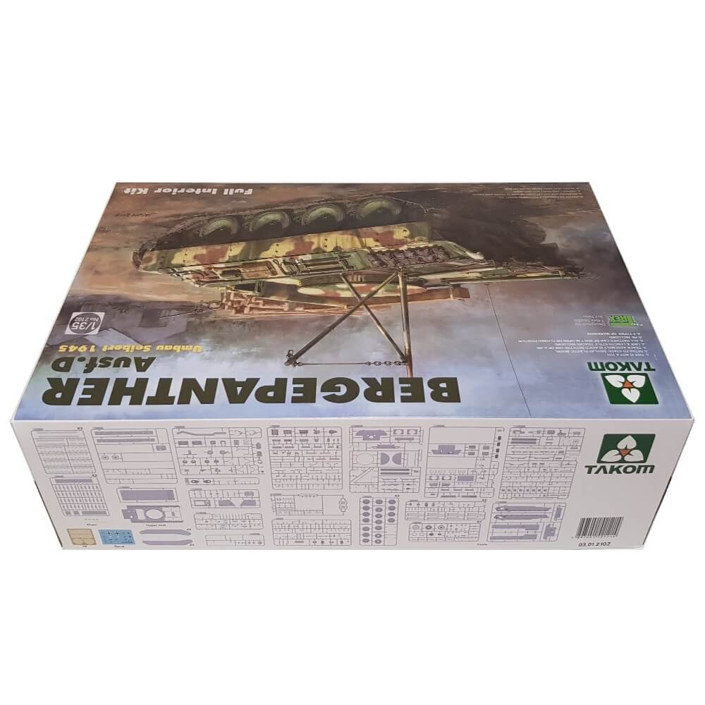 1:35 Bergepanther Ausf. D - Umbau Seibert 1945 - Full Interior - TAKOM