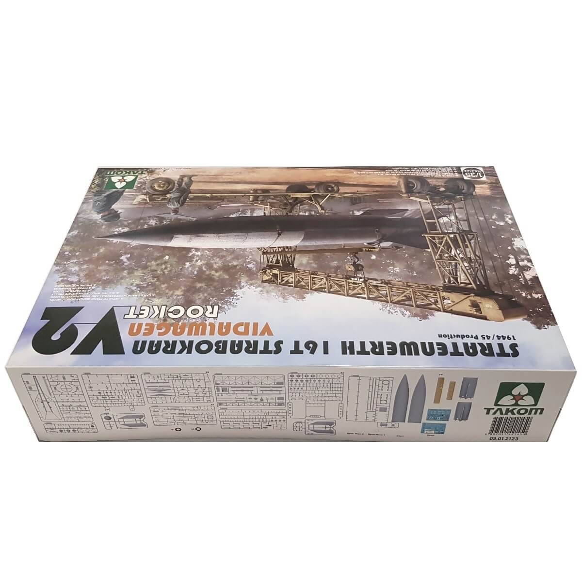 1:35 Stratenwerth 16T Strabokran Vidalwagen V2 Rocket - TAKOM