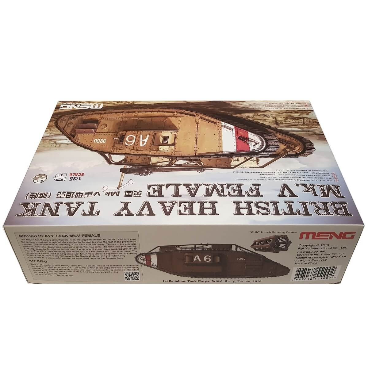 1:35 British Heavy Tank Mk. V Female - MENG