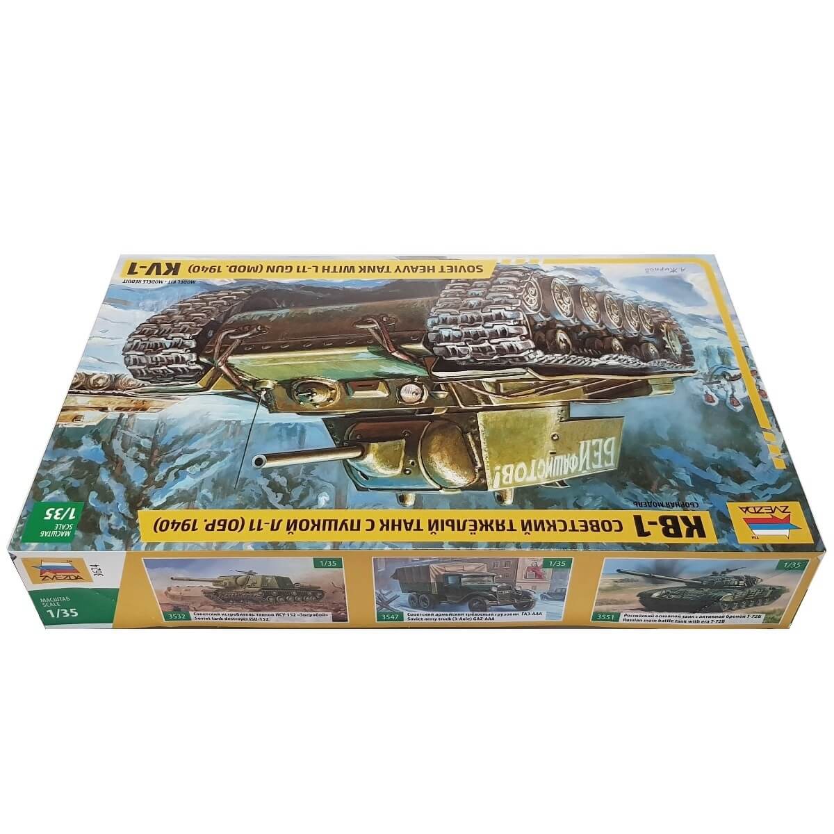 1:35 KV-1 Soviet Heavy Tank (mod. 1940) with L-11 Gun - ZVEZDA