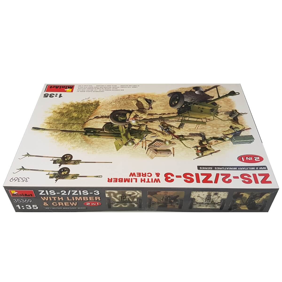 1:35 ZiS-2 / ZiS-3 with Limber and Crew - MINIART