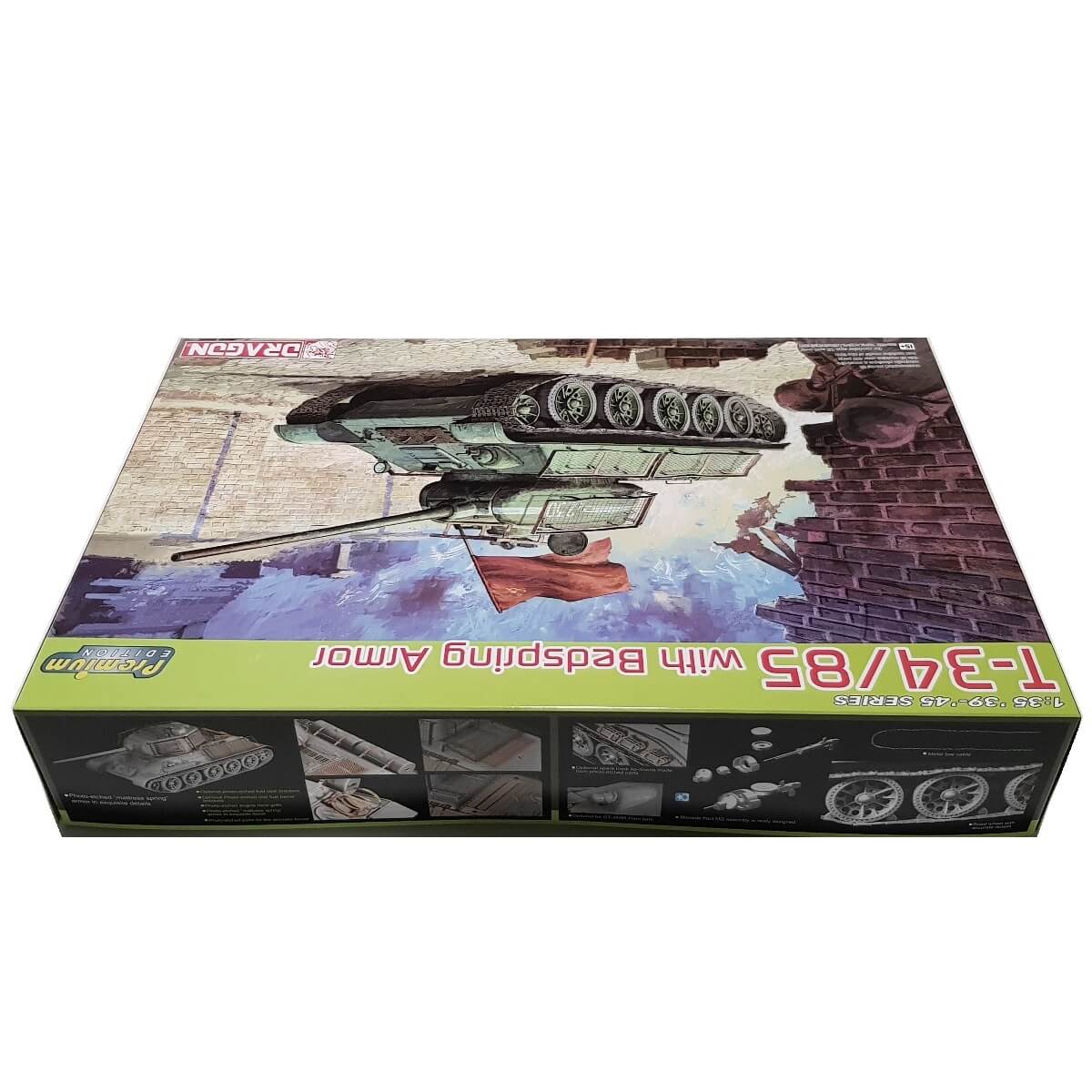 1:35 T-34/85 with Bedspring Armor - Premium Edition - DRAGON