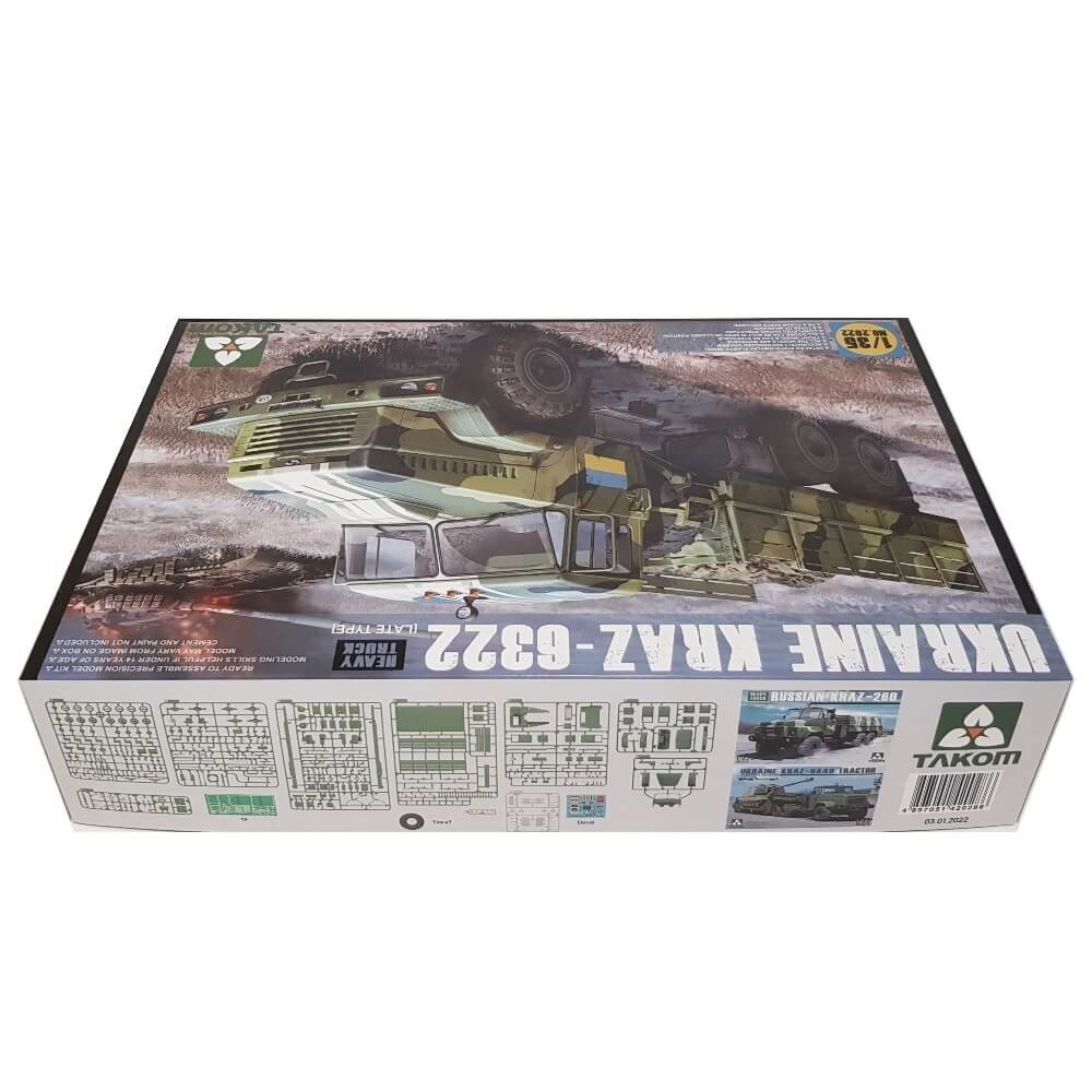 1:35 Ukraine KrAZ-6322 Heavy Truck Late Type - TAKOM