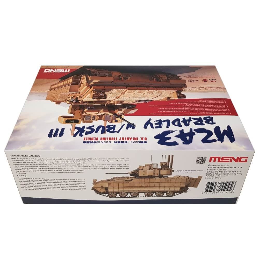 1:35 US M2A3 Bradley with BUSK III Infantry Fighting Vehicle - MENG