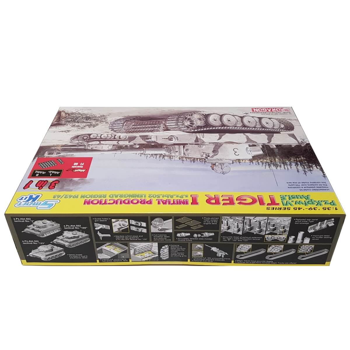 1:35 Pz.Kpfw. VI Ausf. E Tiger I Initial Production s.Pz.Abt. 502 Leningrad Region 1942/3 - DRAGON