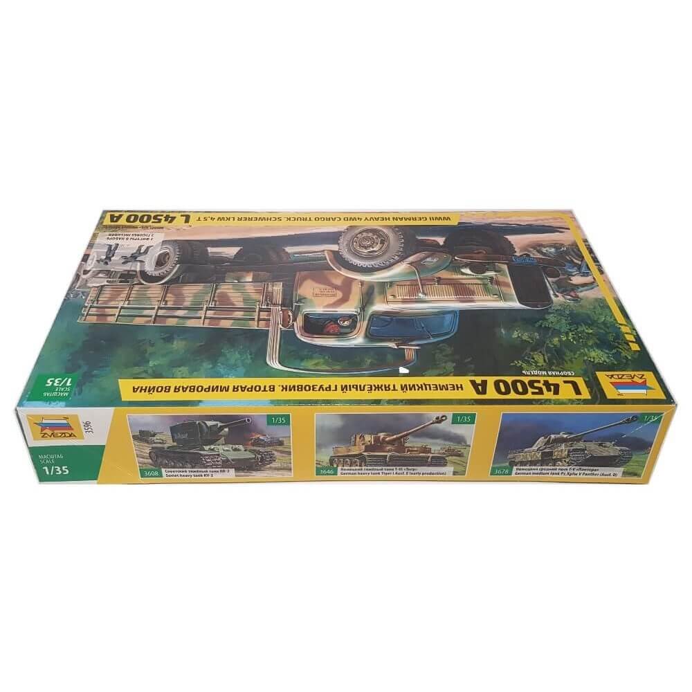 1:35 German L4500A Heavy 4x4 Cargo Truck - Schwerer LKW 4.5t - ZVEZDA