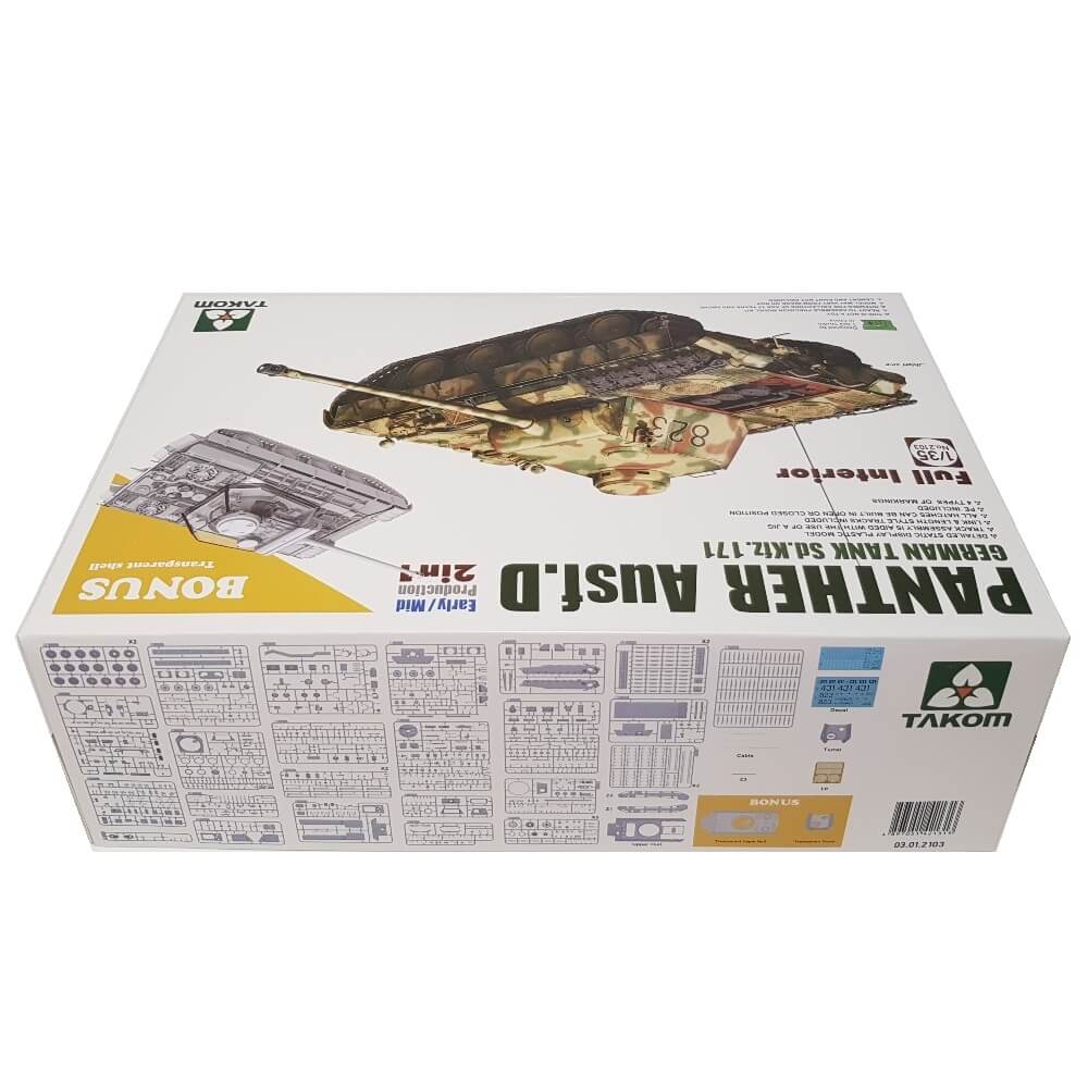 1:35 Panther Ausf. D Early / Mid Production - Full Interior - TAKOM