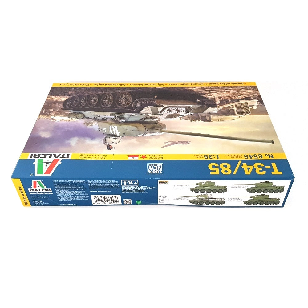 1:35 Soviet T-34/85 Tank with Detailed Interior - ITALERI