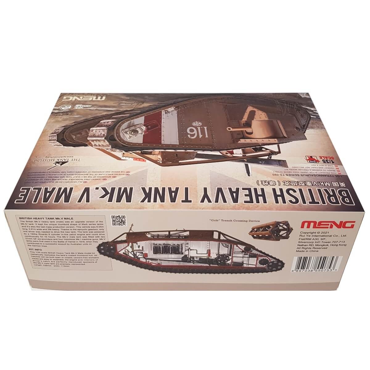 1:35 British Heavy Tank Mk. V Male - MENG