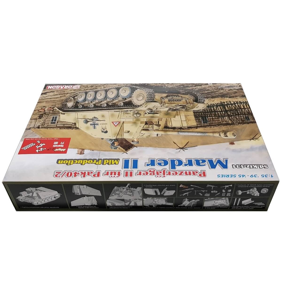 1:35 Sd.Kfz.131 Panzerjager II fur PaK40/2 Marder II - Mid Production - DRAGON