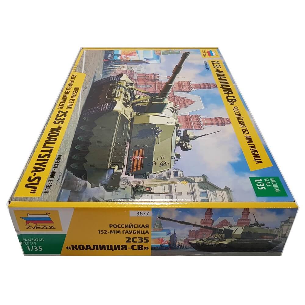 1:35 Russian 2S35 KOALITSIYA-SV 152mm Self-Propelled Howitzer - ZVEZDA
