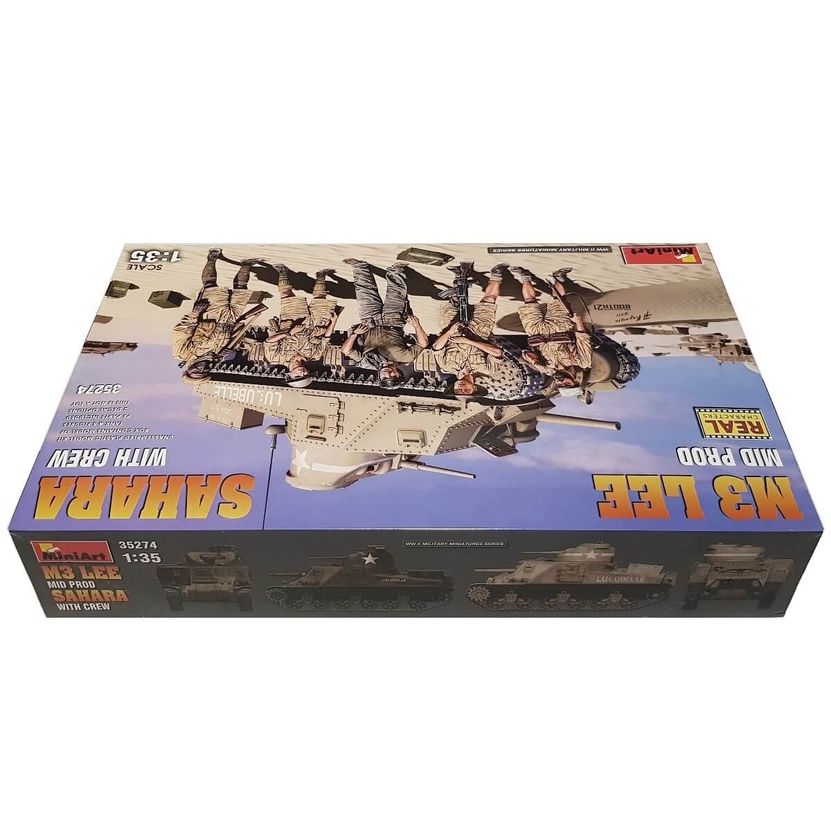 1:35 M3 Lee SAHARA Mid Prod with crew - MINIART