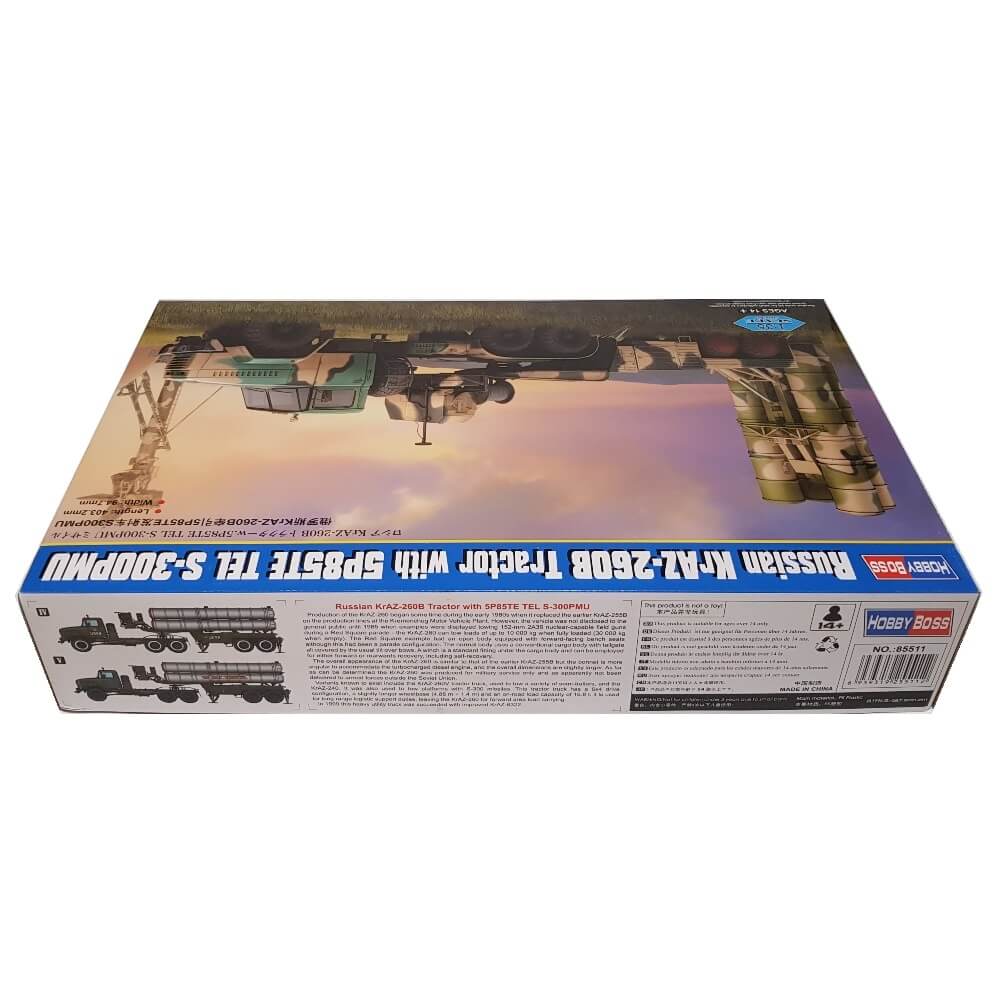1:35 Russian KrAZ-260B Tractor with 5P85TE TEL S-300 PMU - HOBBY BOSS