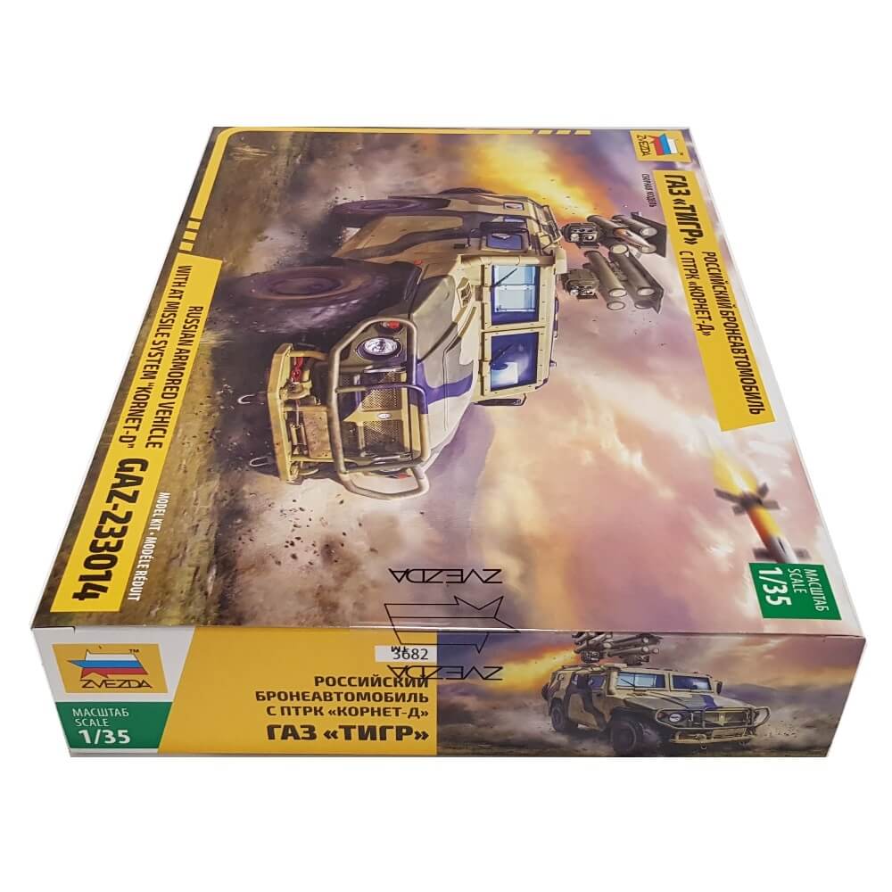 1:35 Russian GAZ-233014 Armored Vehicle with KORNET-D Missile System - ZVEZDA