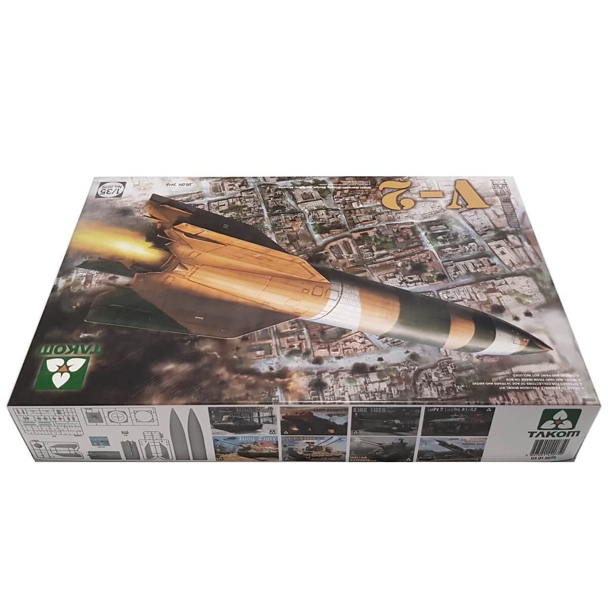 1:35 V-2 WWII German Single Stage Ballistic Missile - TAKOM