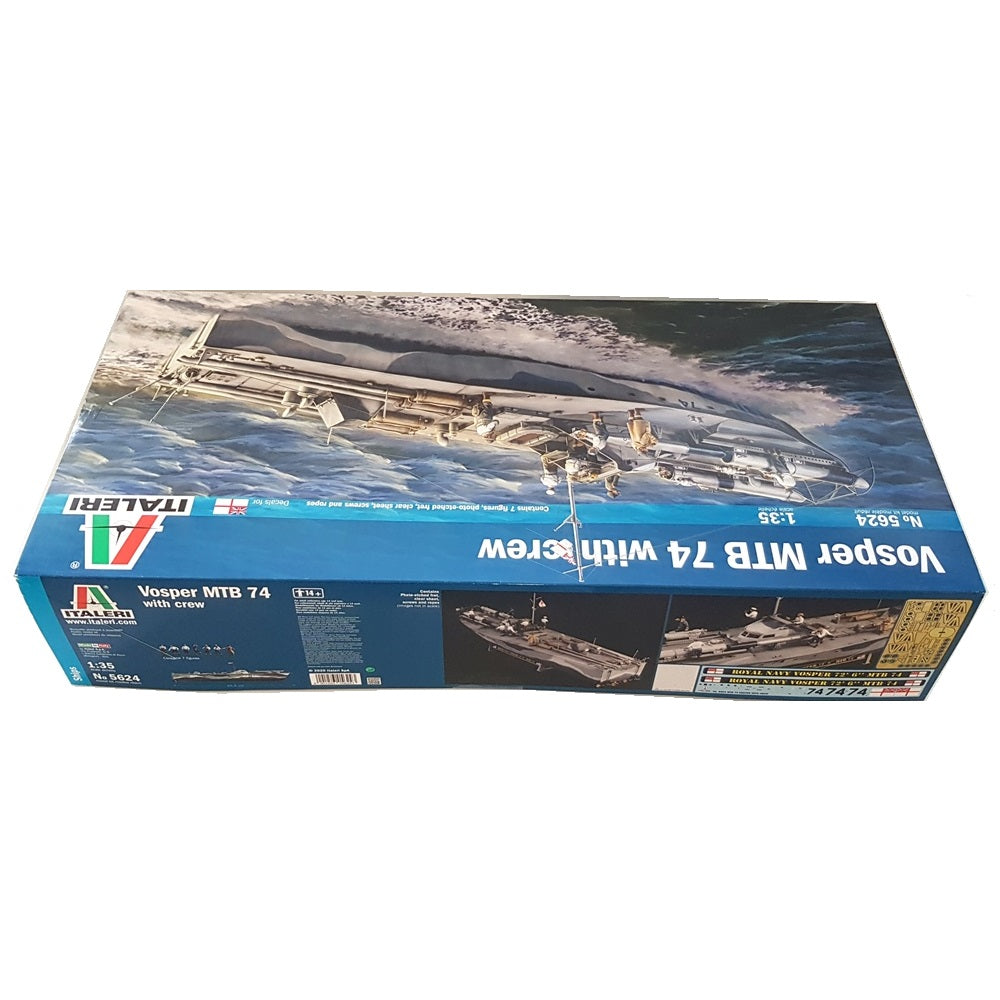 1:35 Royal Navy VOSPER Torpedo Boat MTB 74 with Crew - ITALERI