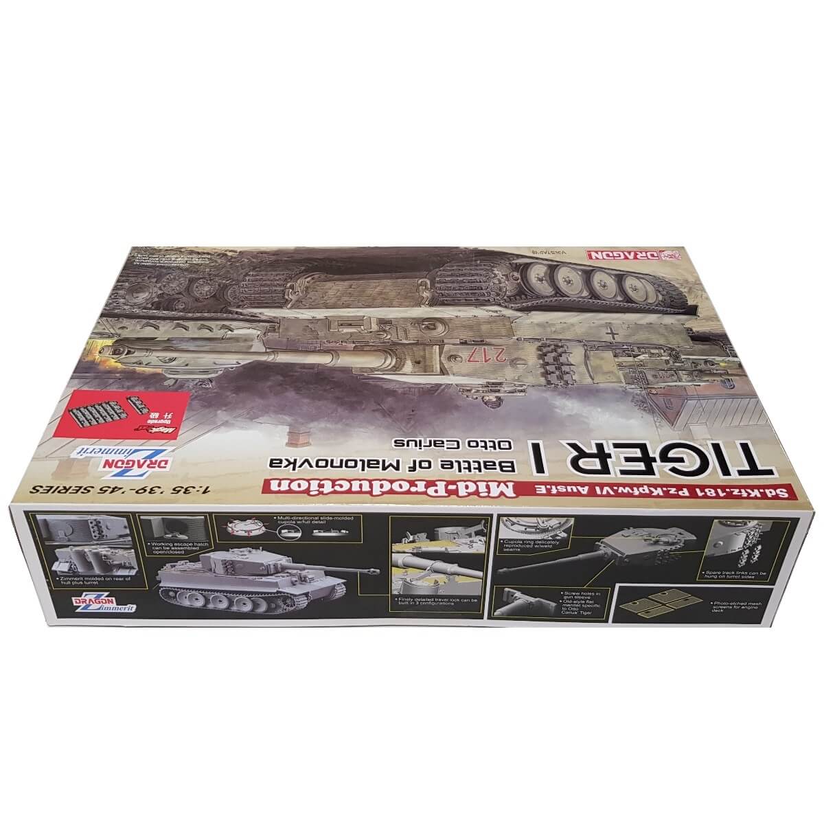 1:35 Tiger I Mid-Production Battle of Malonovka Otto Carius - DRAGON