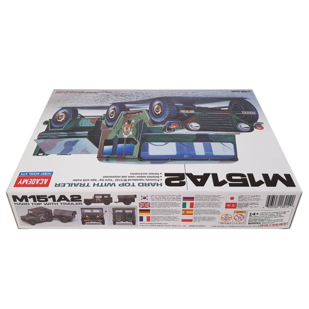 1:35 M151A2 Hard Top with Trailer - ACADEMY