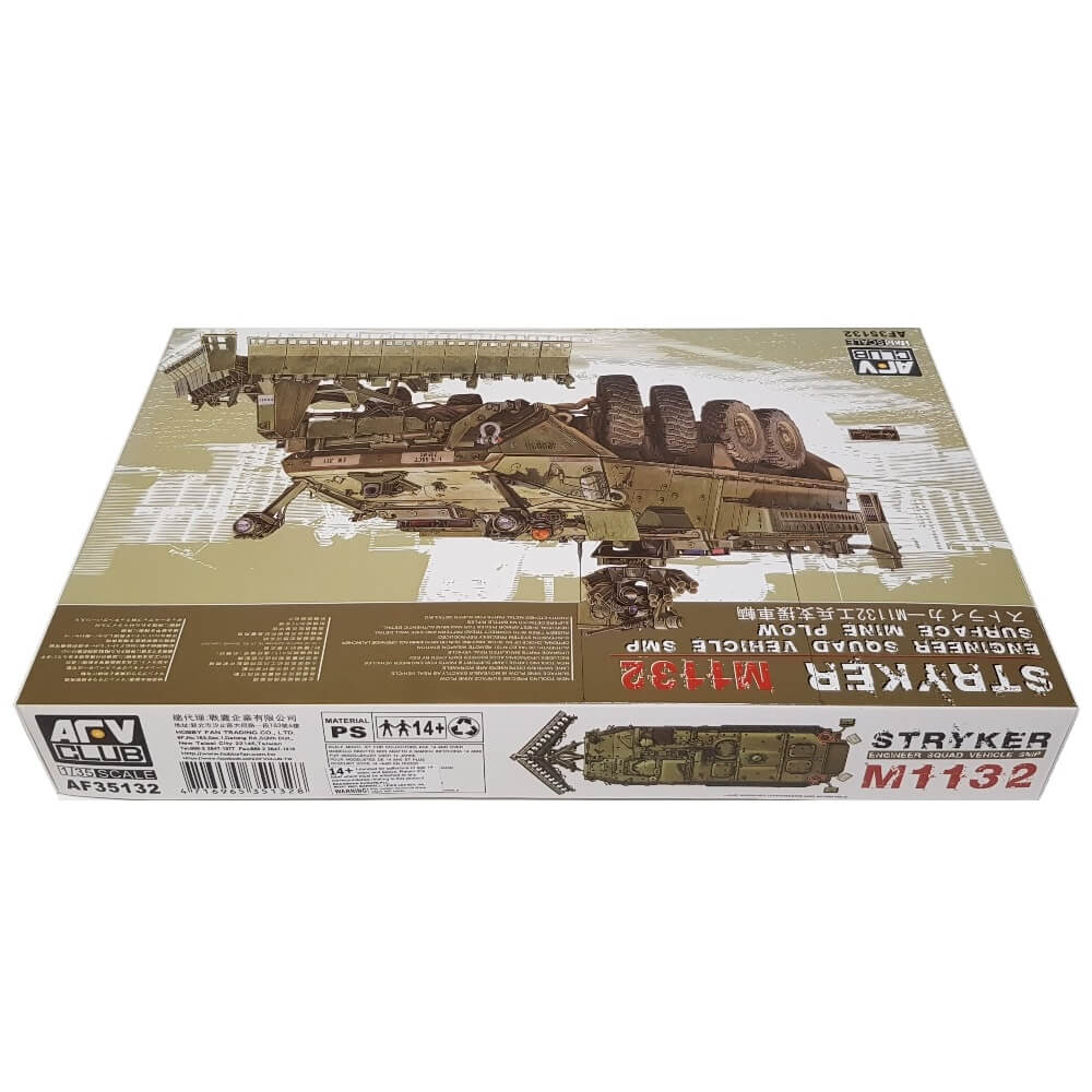 1:35 Stryker M1132 Engineer Squad Vehicle SMP Surface Mine Plow - AFV CLUB