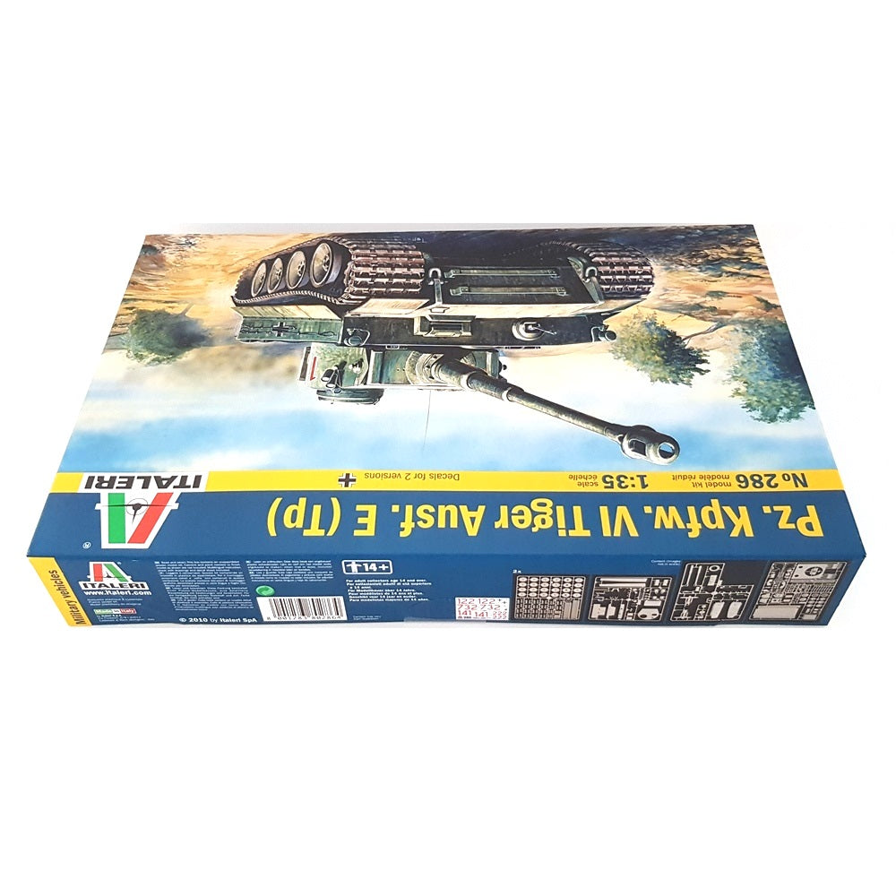 1:35 German TIGER I Pz. Kpfw. VI  Ausf. E (Tp) Tank - ITALERI