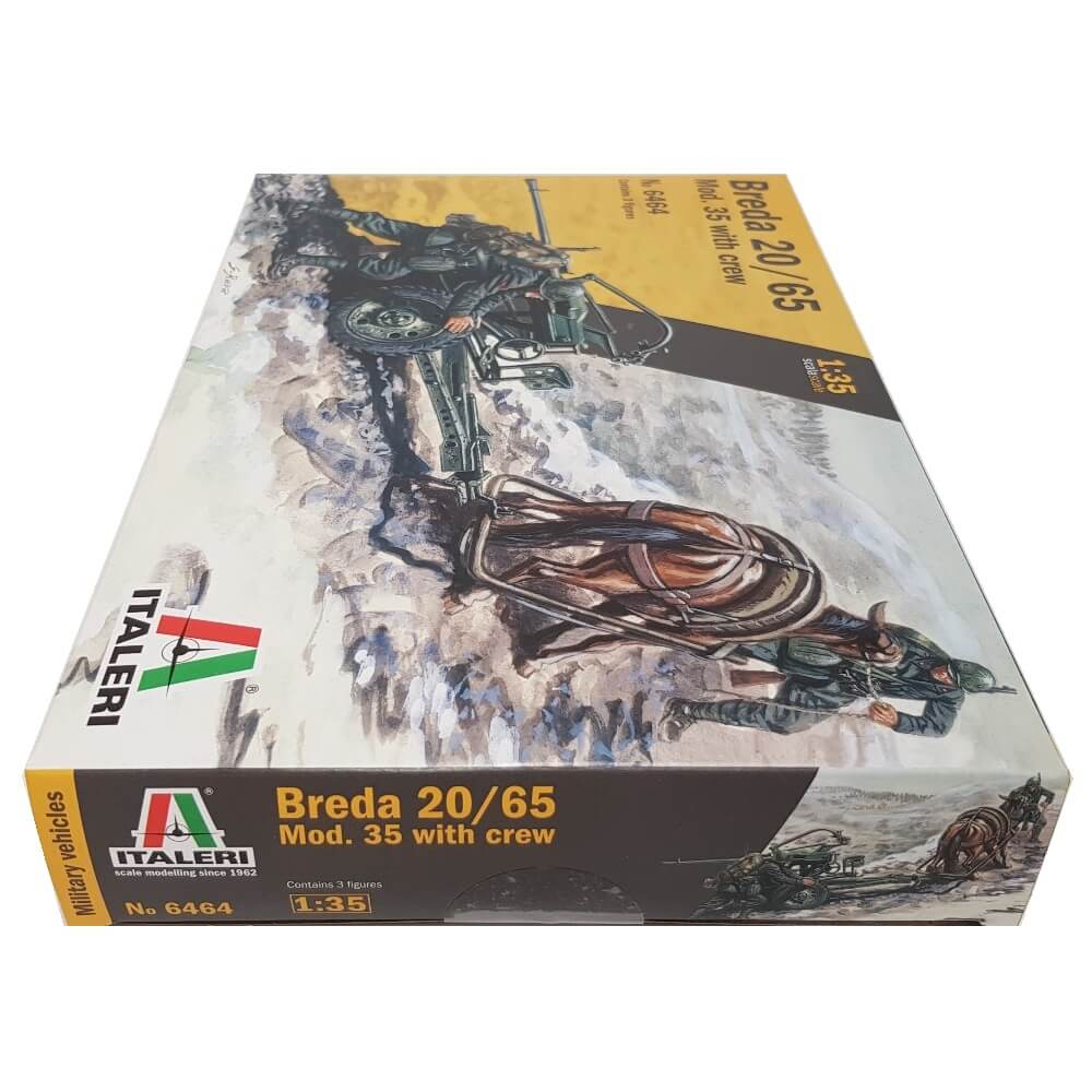 1:35 Breda 20/65 Mod. 35 with Crew - ITALERI