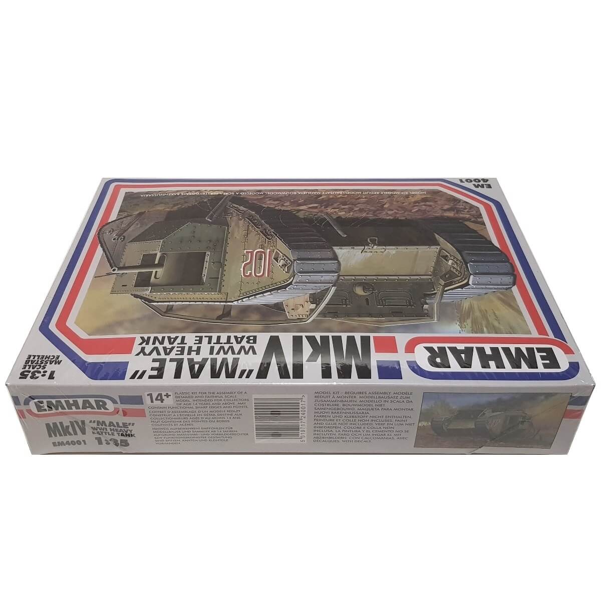 1:35 Mk. IV Male WW I Heavy Battle Tank - EMHAR