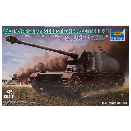 1:35 German 12.8cm Selbstfahrlafette L/61 STURER EMIL - TRUMPETER