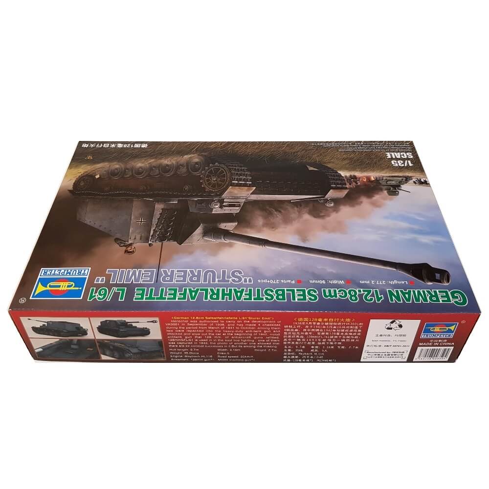 1:35 German 12.8cm Selbstfahrlafette L/61 STURER EMIL - TRUMPETER