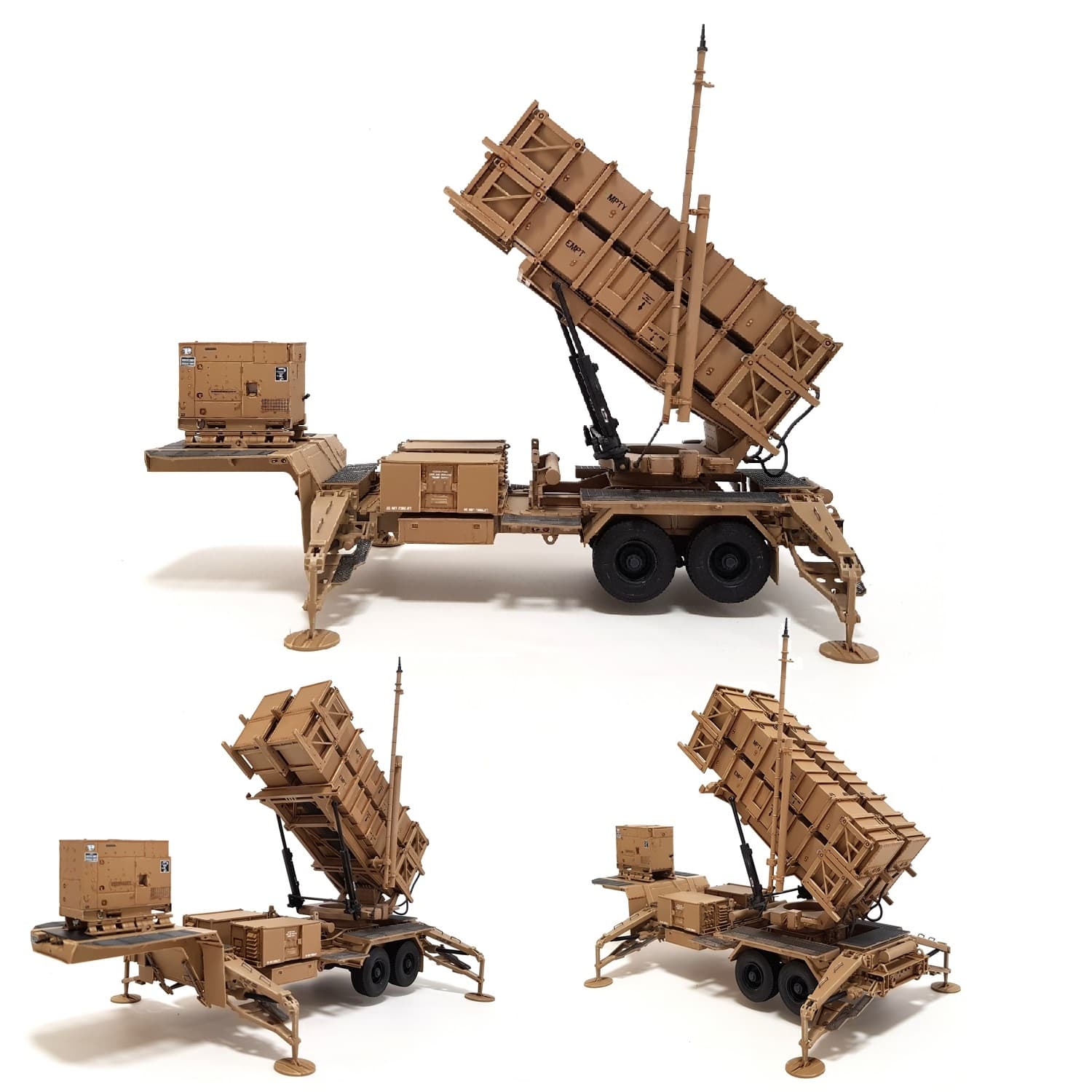 Patriot Sam System.drawing 1:35 MIM-104 Patriot SAM System (PAC-2) Launching Station M901 from TR ...