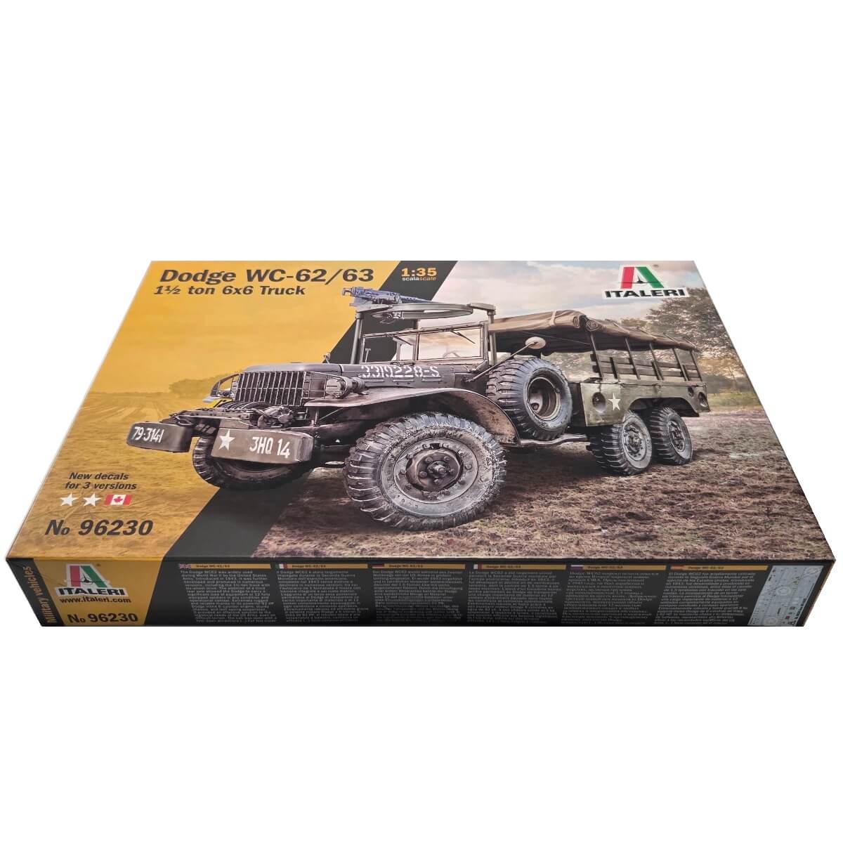 1:35 Dodge WC-62/63 1 1/2 ton 6x6 TRUCK - ITALERI