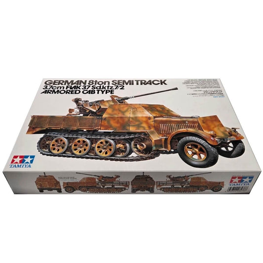 1:35 German 8ton Semi Track 3.7 cm Flak 37 Sd.Kfz.7/2 Armored Cab Type - TAMIYA
