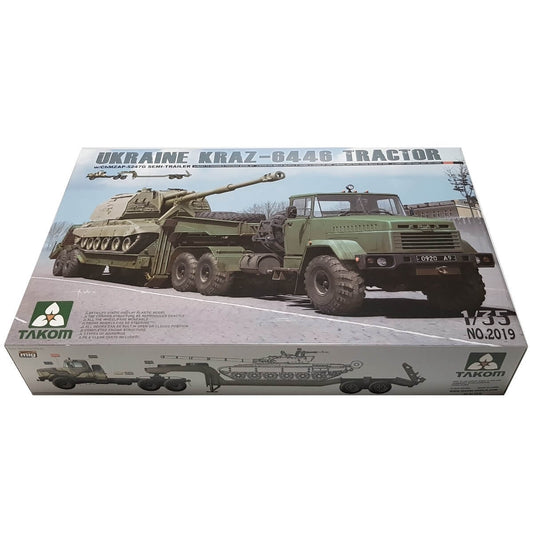 1:35 Ukraine KraZ-6446 Tractor with ChMZAP-5247G Semi Trailer - TAKOM