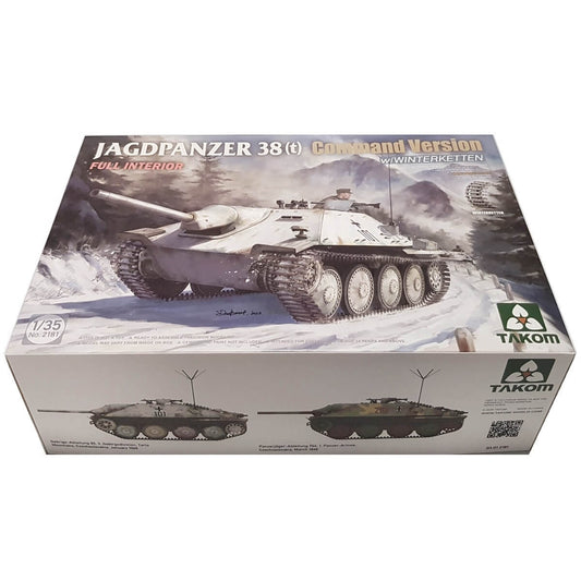 1:35 Jagdpanzer 38(t) Command Version with Winterketten - Full Interior - TAKOM