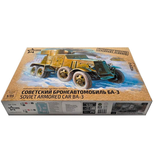 1:35 Soviet Armored Car BA-3 mod. 1934 - ZVEZDA