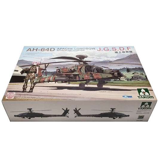 1:35 AH-64D Apache Longbow JGSDF Attack Helicopter - TAKOM