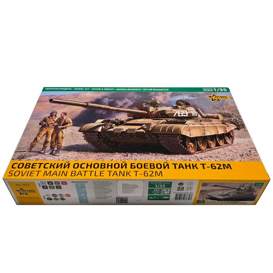 1:35 Soviet Main Battle Tank T-62M - ZVEZDA