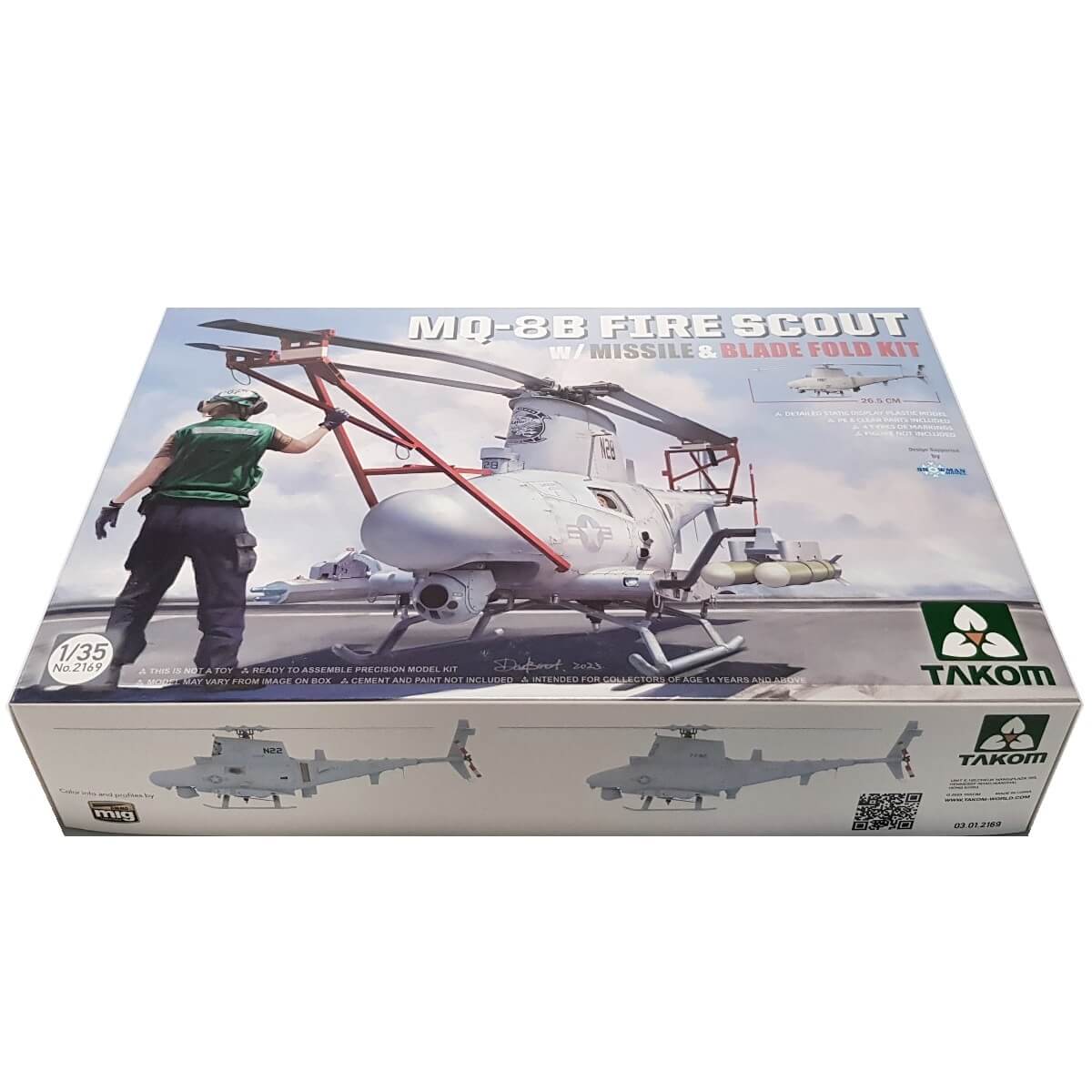 1:35 MQ-8B Fire Scout with Missile and Blade fold kit - TAKOM