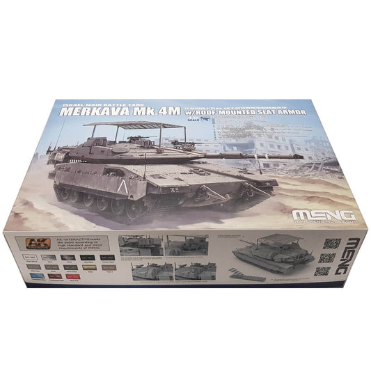 1:35 Merkava Mk.4M with Roof-Mounted Slat Armor - MENG