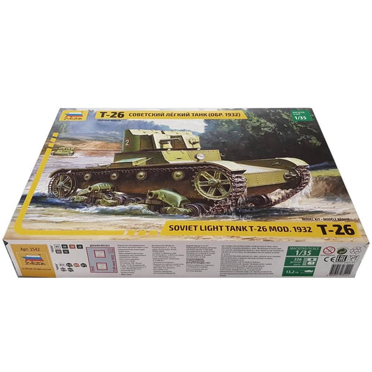1:35 Soviet Light Tank T-26 Model 1932 - ZVEZDA