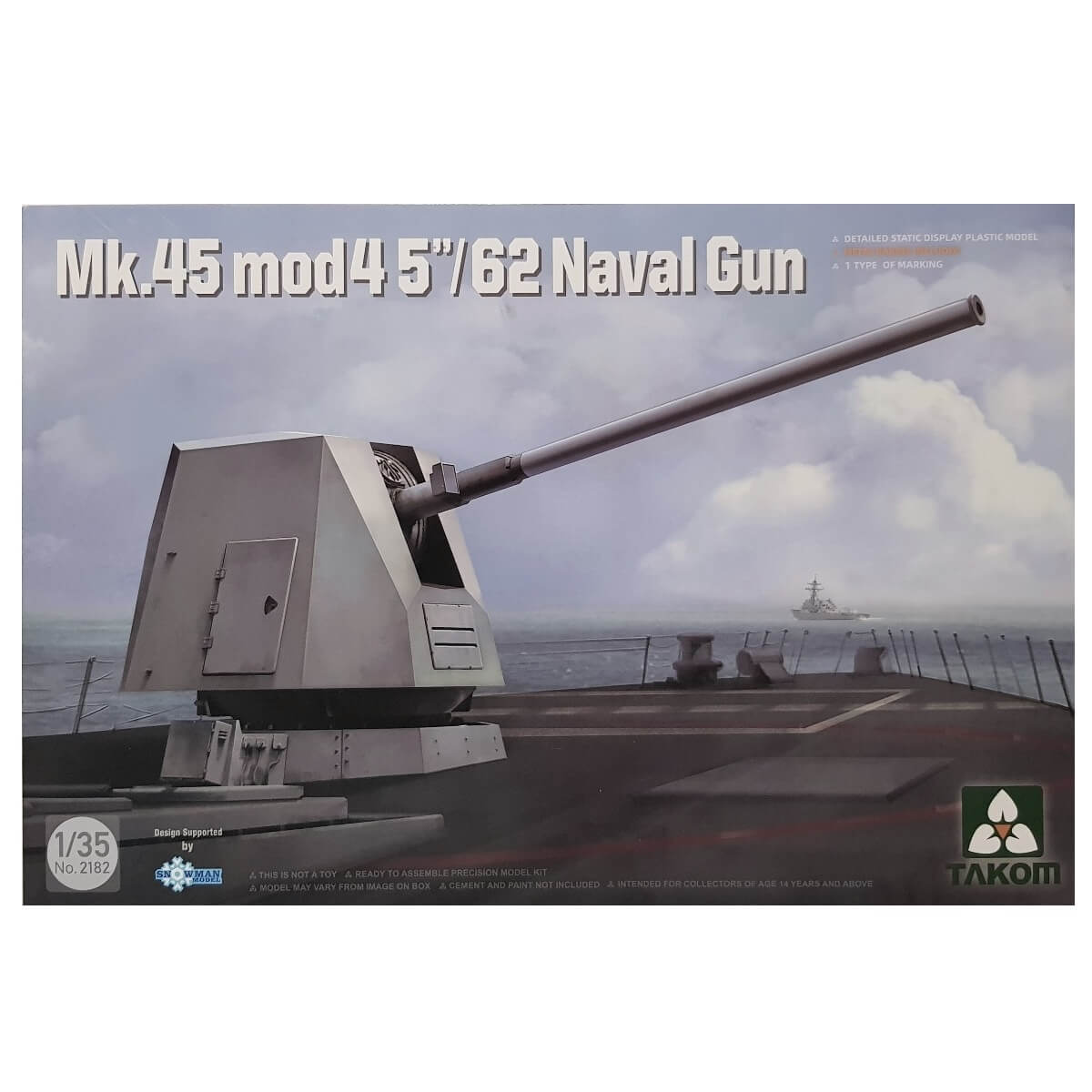 1:35 Mk.45 mod 4 5"/62 Naval Gun - TAKOM