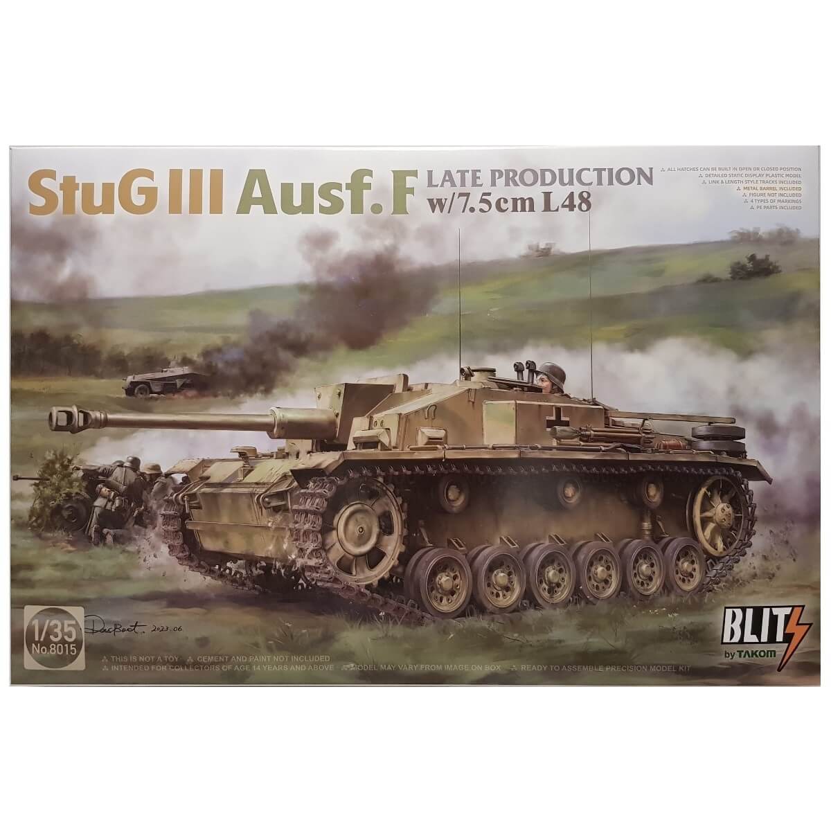 1:35 StuG III Ausf. F Late Production with 7.5cm L/48 - TAKOM