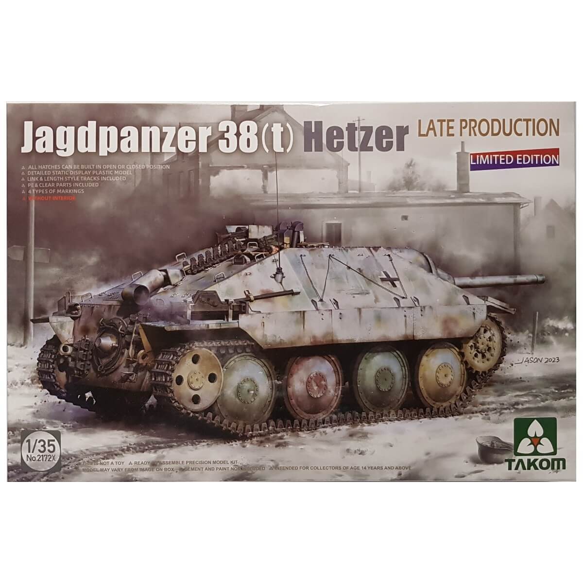 1:35 Jagdpanzer 38(t) Hetzer - Late Production - TAKOM