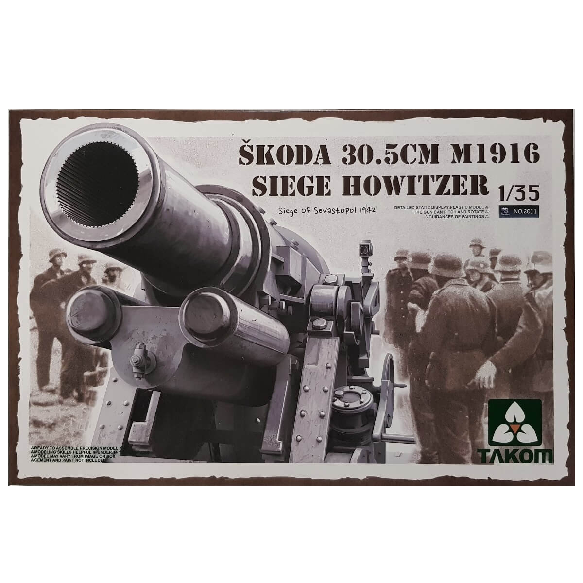 1:35 Skoda 30.5cm M1916 Siege Howitzer - Siege Of Sevastopol 1942 - TAKOM