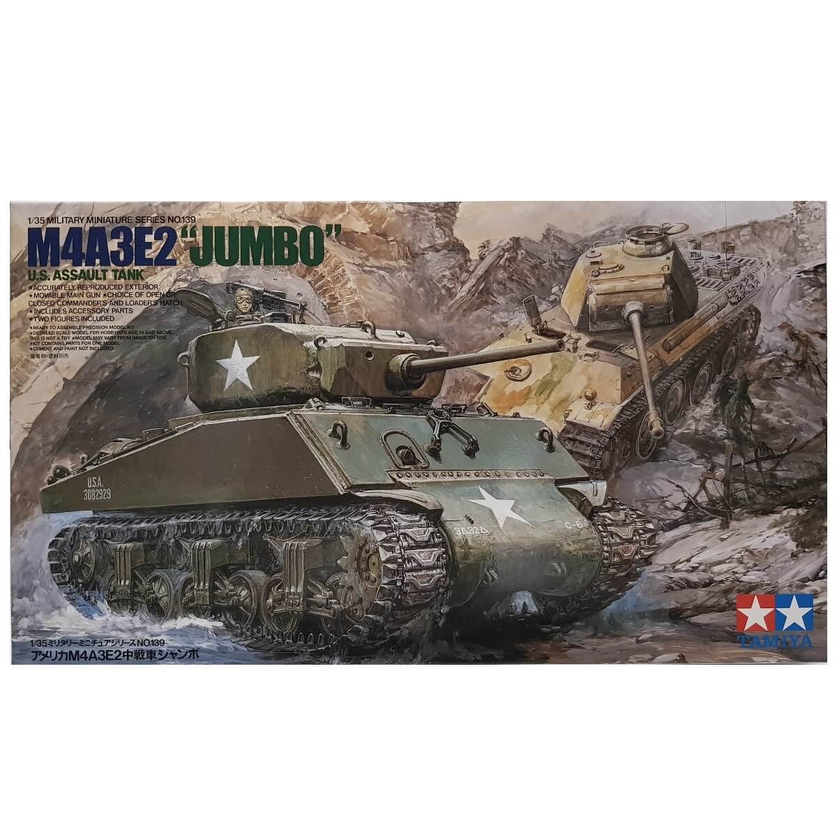 1:35 US M4A3E2 Jumbo - Assault Tank - TAMIYA